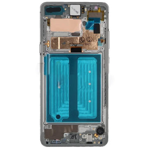 For Samsung S10 5G LCD with Touch Frame Crown Silver SERVICE PACK - Oriwhiz Replace Parts
