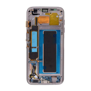 For Samsung S7 Edge LCD With Touch Frame Silver - Oriwhiz Replace Parts